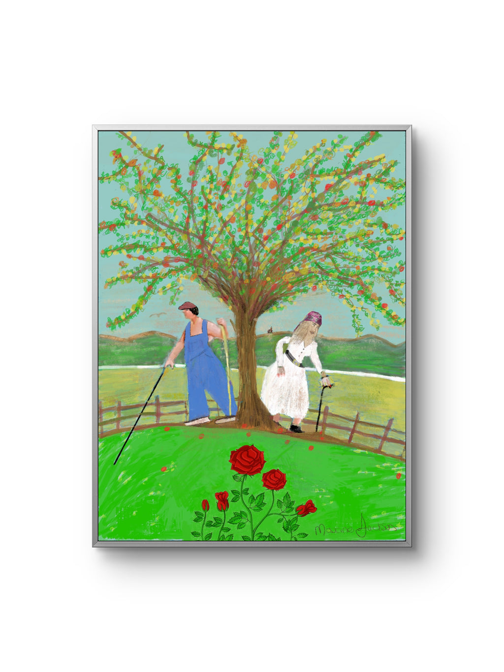 Adam and Eve Original Artwork by Maxine Jackson
