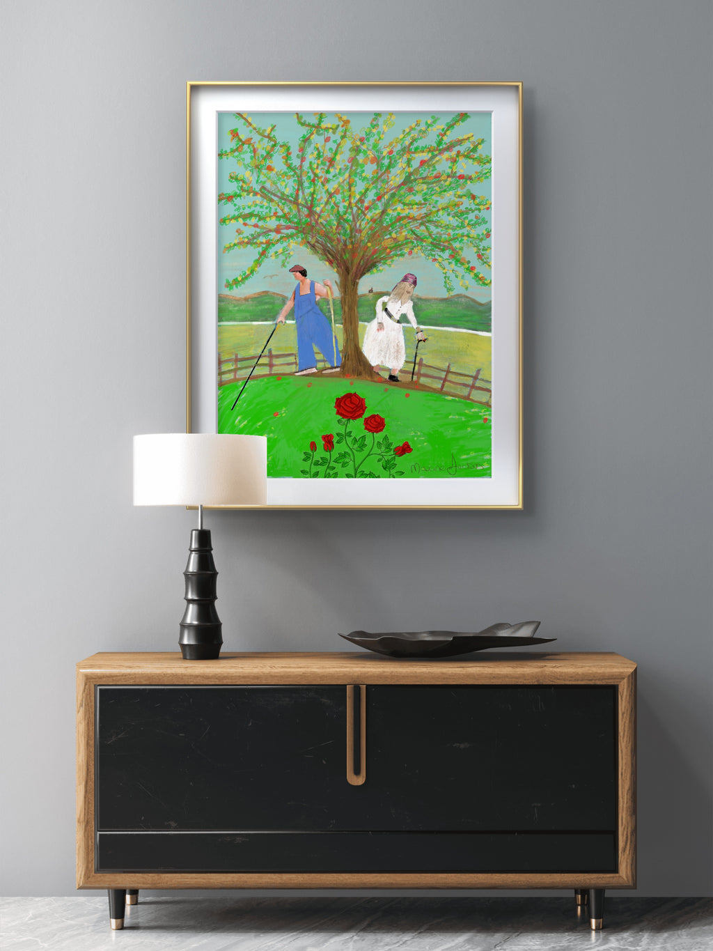 Adam and Eve Original Artwork by Maxine Jackson