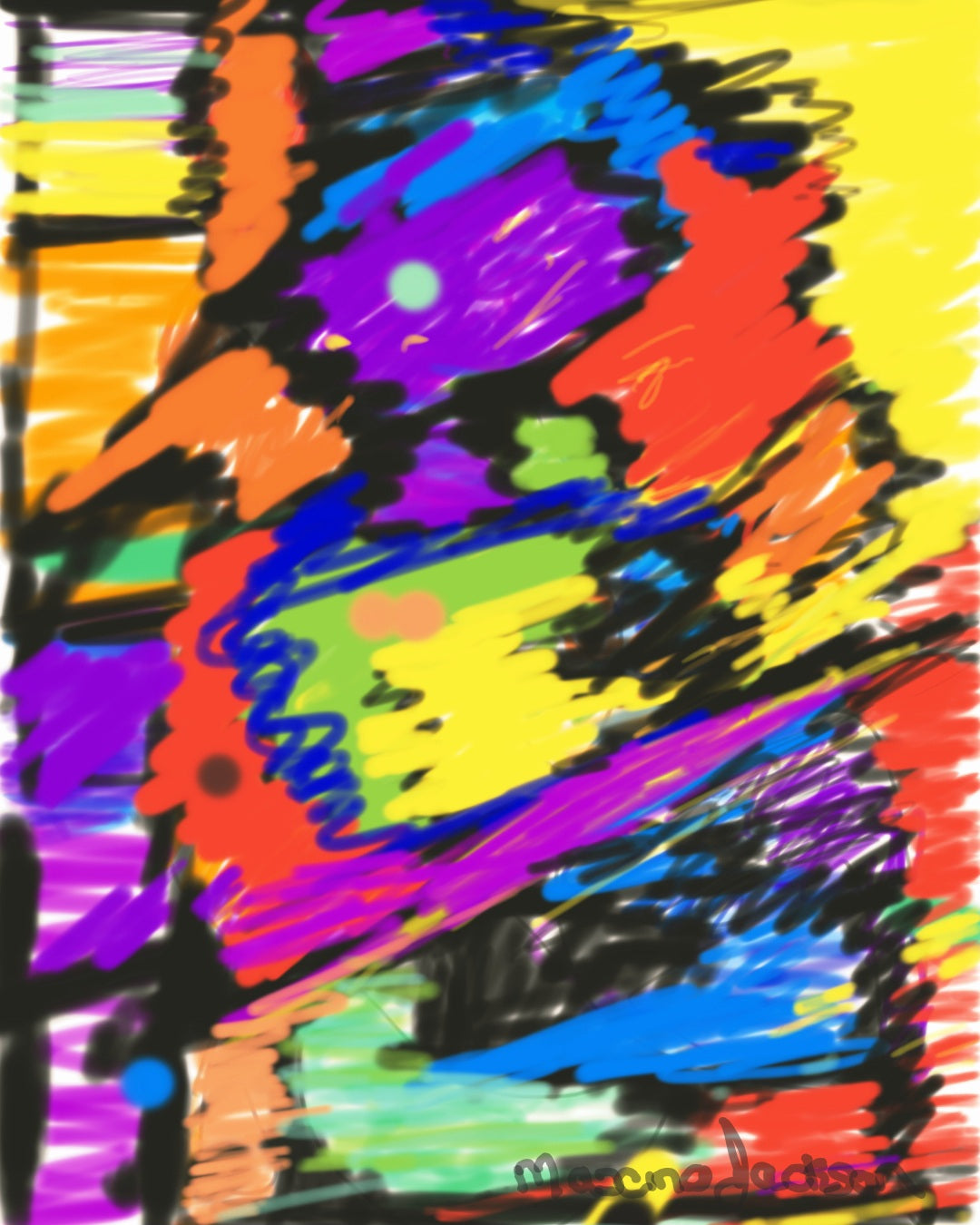 Electric Fusion – Original Abstract Digital Artwork
